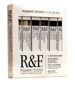 Set 6 Barras de pigmento al óleo Earth Tones R&F 38ml