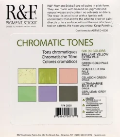 Set 6 Barras de pigmento al óleo Chromatic Tone R&F 38ml