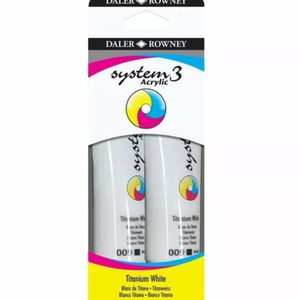 Set 2 Blanco titanio System3 Daler-Rowney 150ml