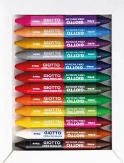 Set 12 Ceras Bicolor gigantes Giotto