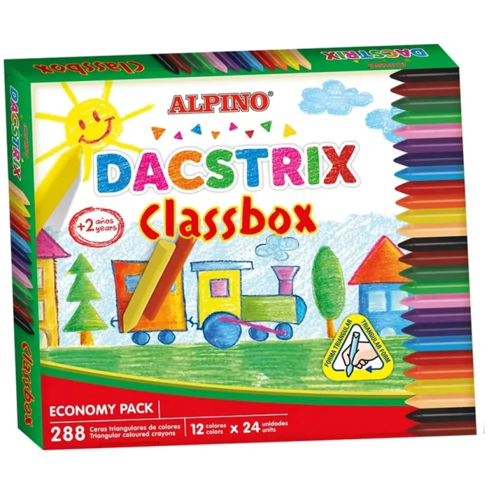 Set 288 ceras de colores Dacstrix ClassBox Alpino