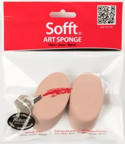Set 2 esponjas redondas en ángulo suaves para pasteles PanPastel