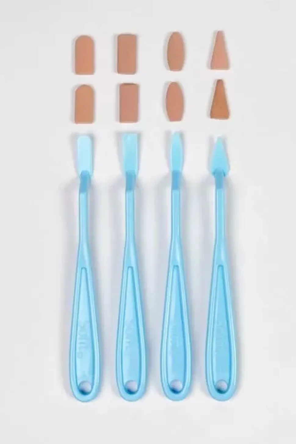 Set 4 Espátulas y 8 esponjas suaves mixtas PanPastel