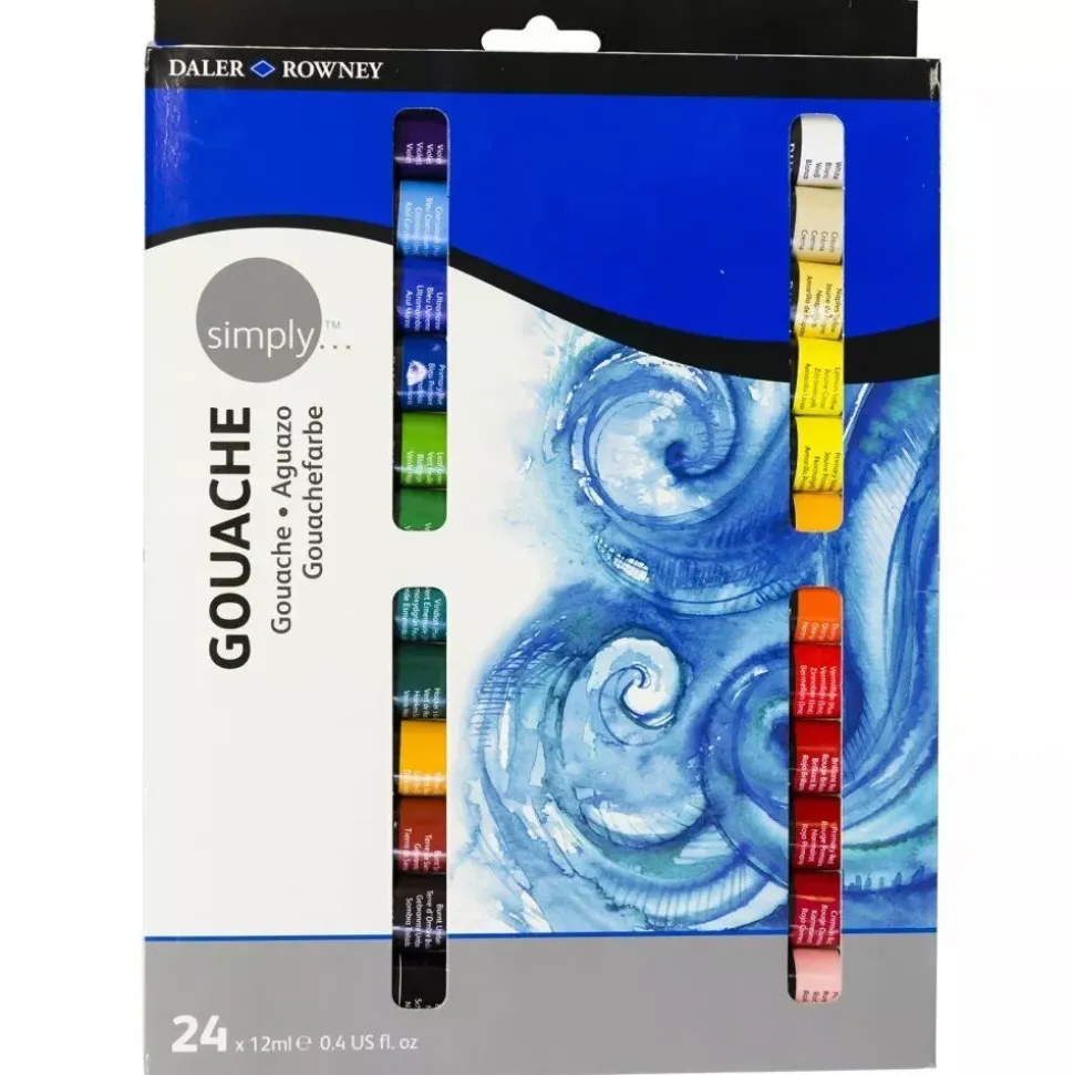 Set 24 gouache Simply Daler-Rowney 12ml