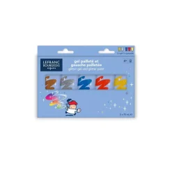 Set 5 guache purpurina infantil Lefranc and Bourgeois 75ml