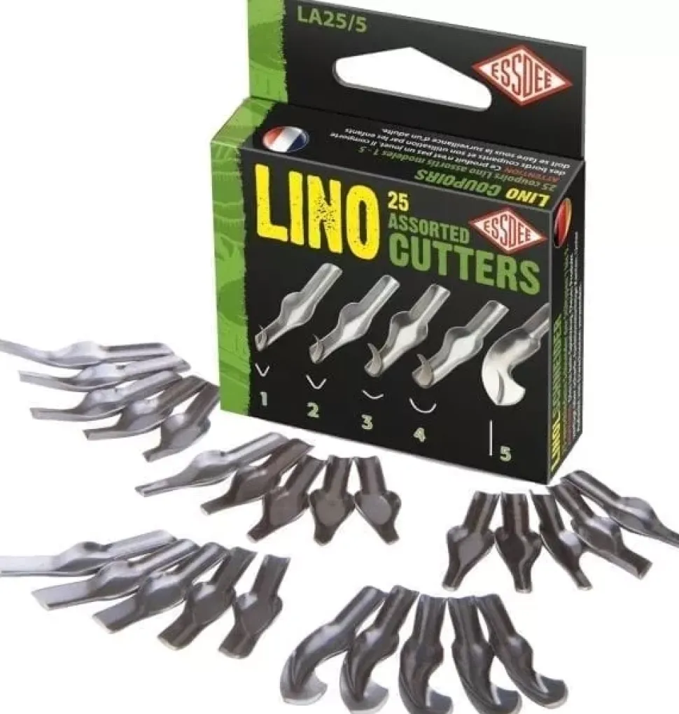Set 25 gubias 1-5 para linograbado Essdee