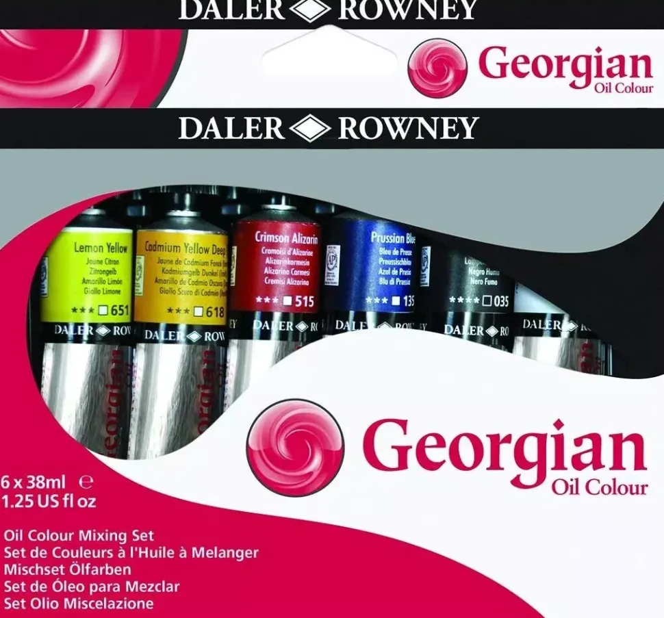 Set 6 óleos Georgian Daler-Rowney 38ml
