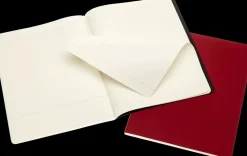 Set 2 Libretas Roja Negro Cahier Subject Moleskine 19x25cm