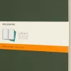 Set 3 Libretas Verdes Rayas tapa blanda Classic Moleskine 19x26cm