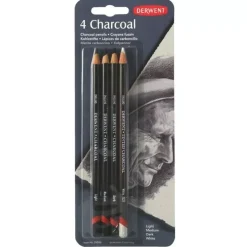 Set 4 lápices de carboncillo Derwent