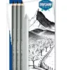 Set 3 Lápices de carboncillo 100C Mars Lumograph Staedtler