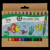 Set 12 lápices de cera Fun & Easy Titan
