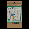 Set 12 lápices de colores acuarelables y pincel Titan