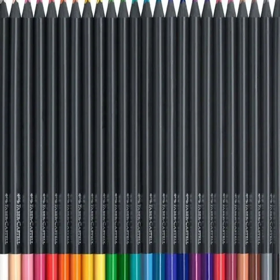 Set 24 Lápices de Colores Black Edition Faber-Castell