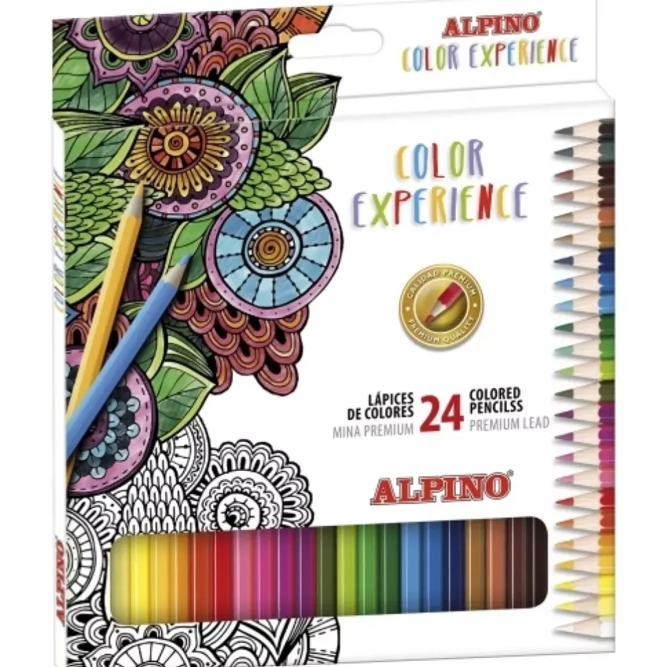 Set 24 lápices de colores Color Experience Alpino