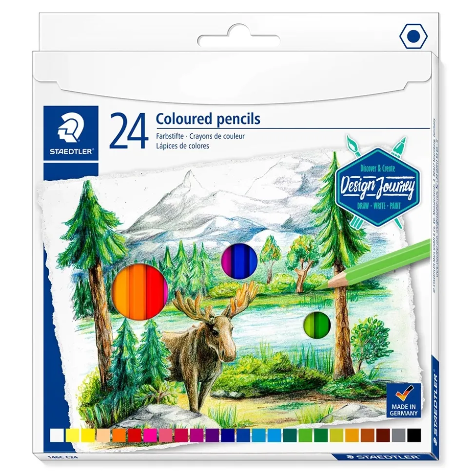 Set 24 lápices de colores Design Journey 146C Staedtler