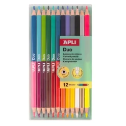 Set 12 Lápices de colores Duo Apli
