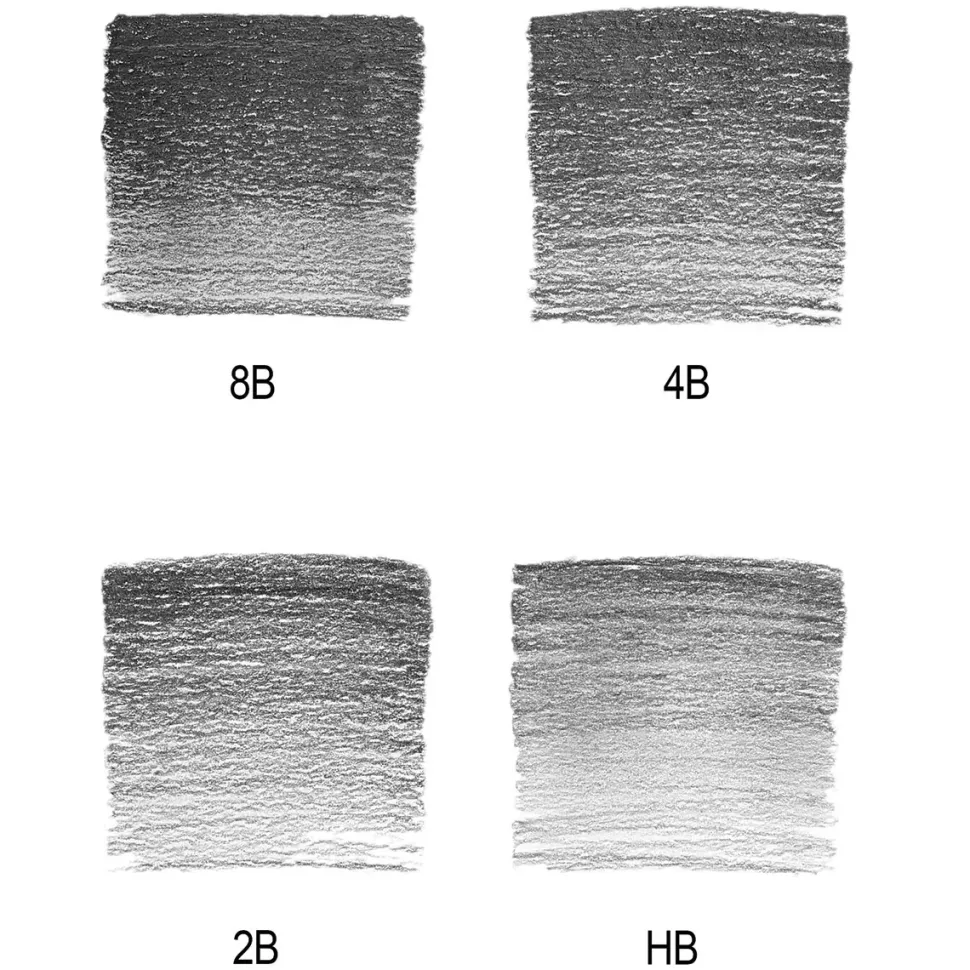 Set 4 lápices de grafito suaves Studio Collection Winsor & Newton