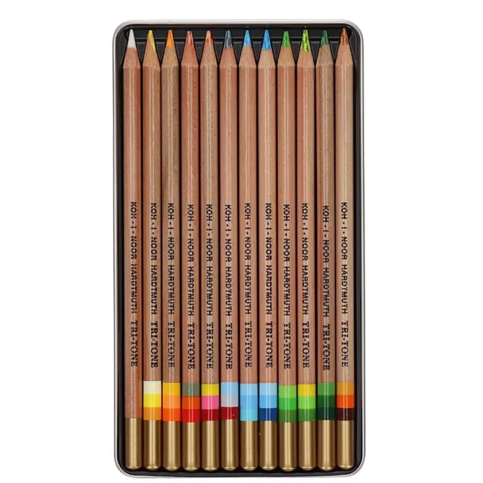 Set 12 lápices surtidos tri-tone Koh-i-noor