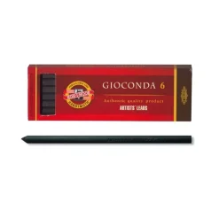 Set 6 minas negras medias 8673 nº2 Gioconda Koh-i-noor 5,6mm