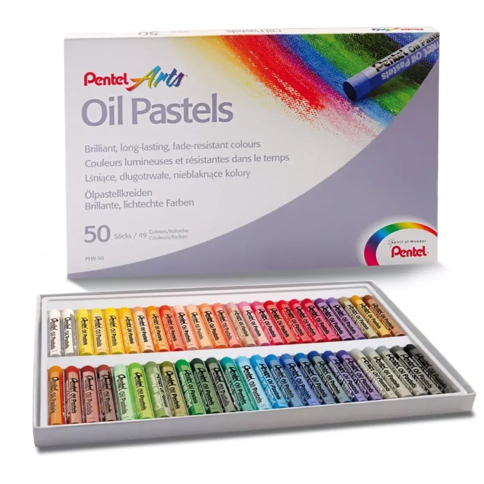 Set 50 Pasteles al Óleo Pentel