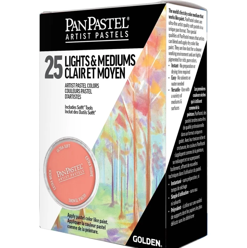 Set 25 Pasteles concentrados Light and Medium y herramientas PanPastel 9ml