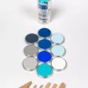 Set 10 Pasteles concentrados Seascape y esponjas PanPastel 9ml