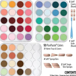 Set 53 Pasteles New Colors Expansion Pack y herramientas PanPastel 9ml