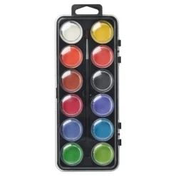 Set 12 Pastillas gouache surtidas y pincel Lefranc & Bourgeois