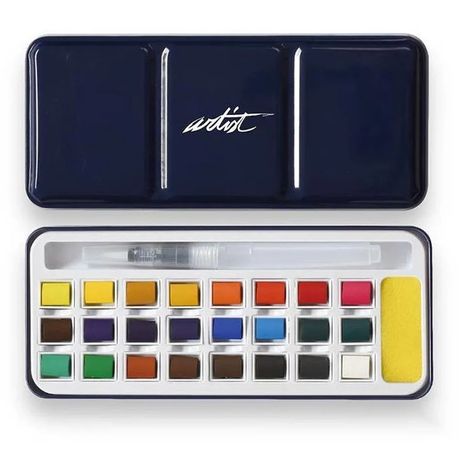 Set 26 piezas acuarela Artist Alex Bog