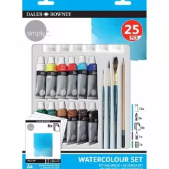 Set 25 Piezas Acuarela Daler Rowney