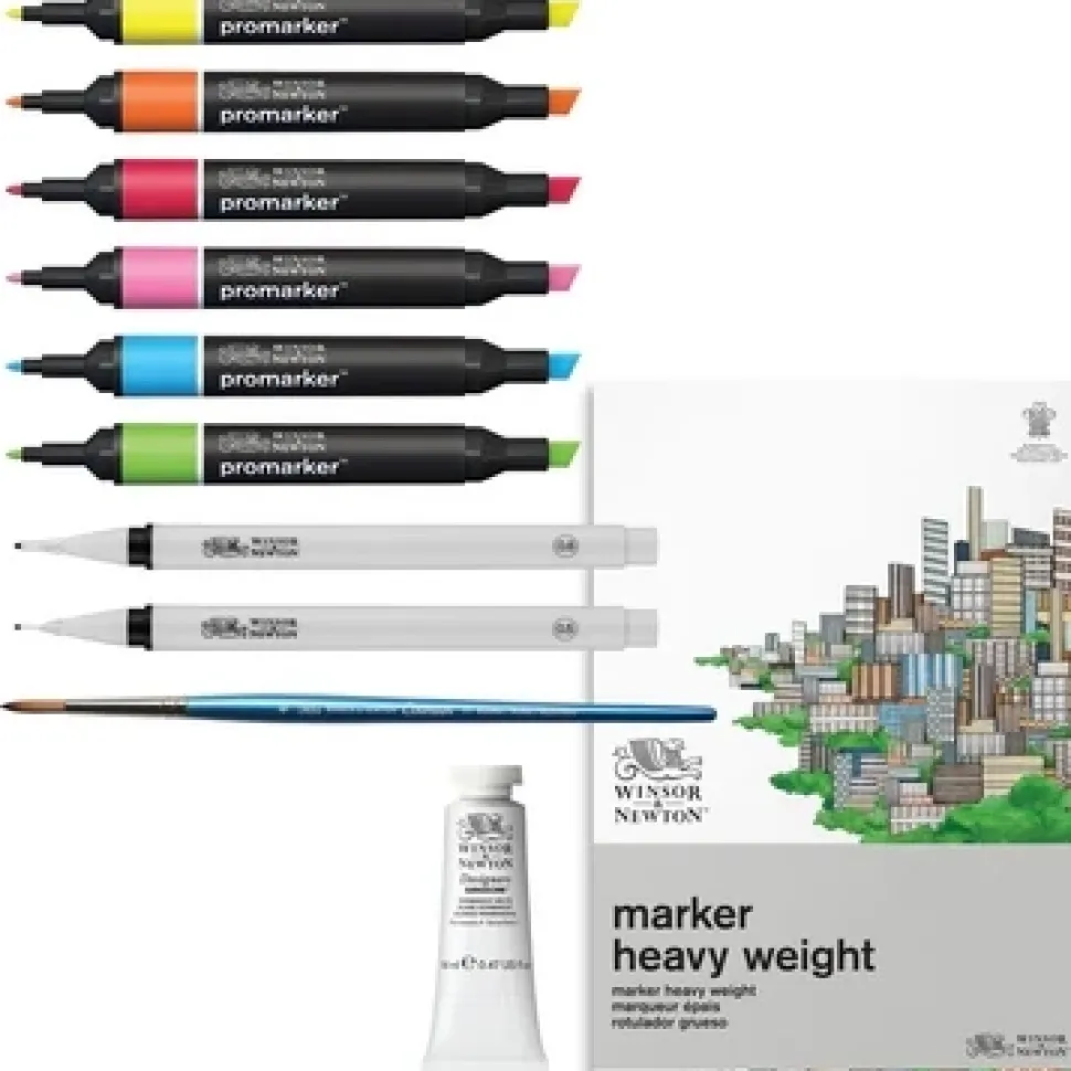 Set 11 piezas ilustración mIxed media Winsor & Newton