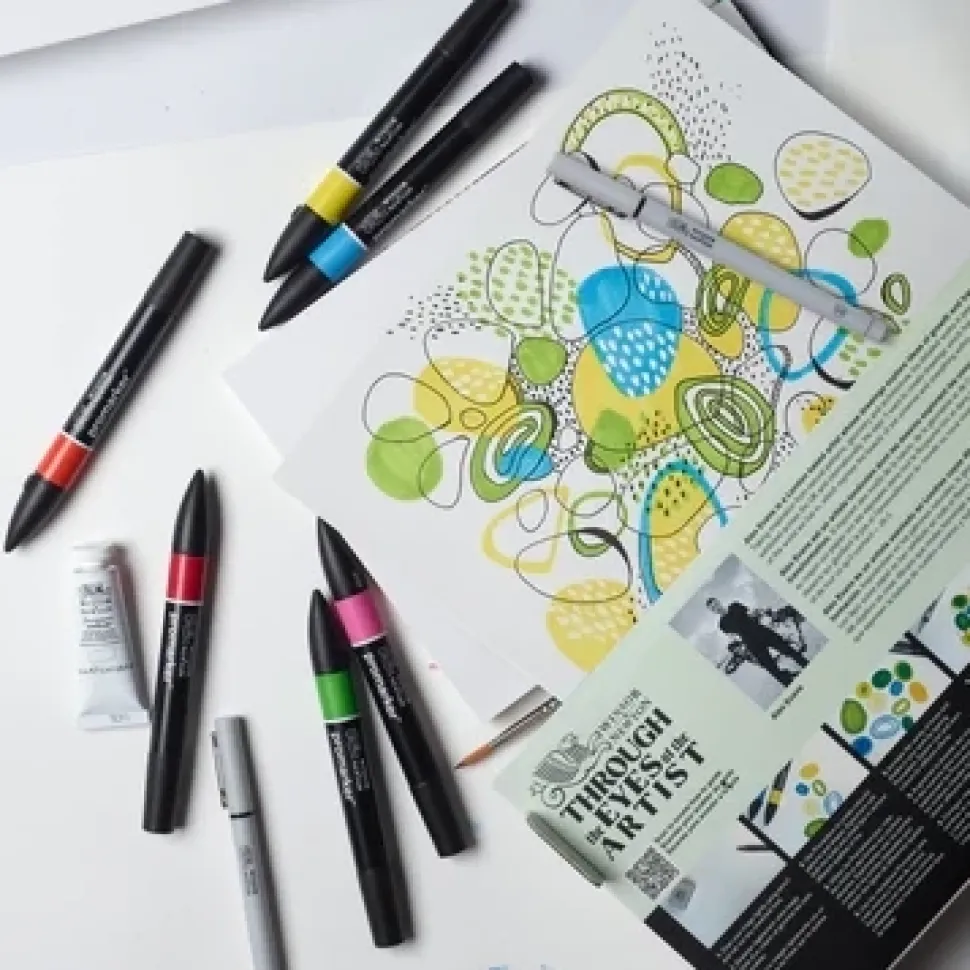 Set 11 piezas ilustración mIxed media Winsor & Newton