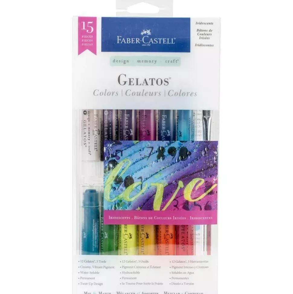Set 15 piezas Iridescents Gelatos Mix and Match Faber-Castell