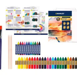 Set 42 piezas para técnicas artísticas con ceras Manley