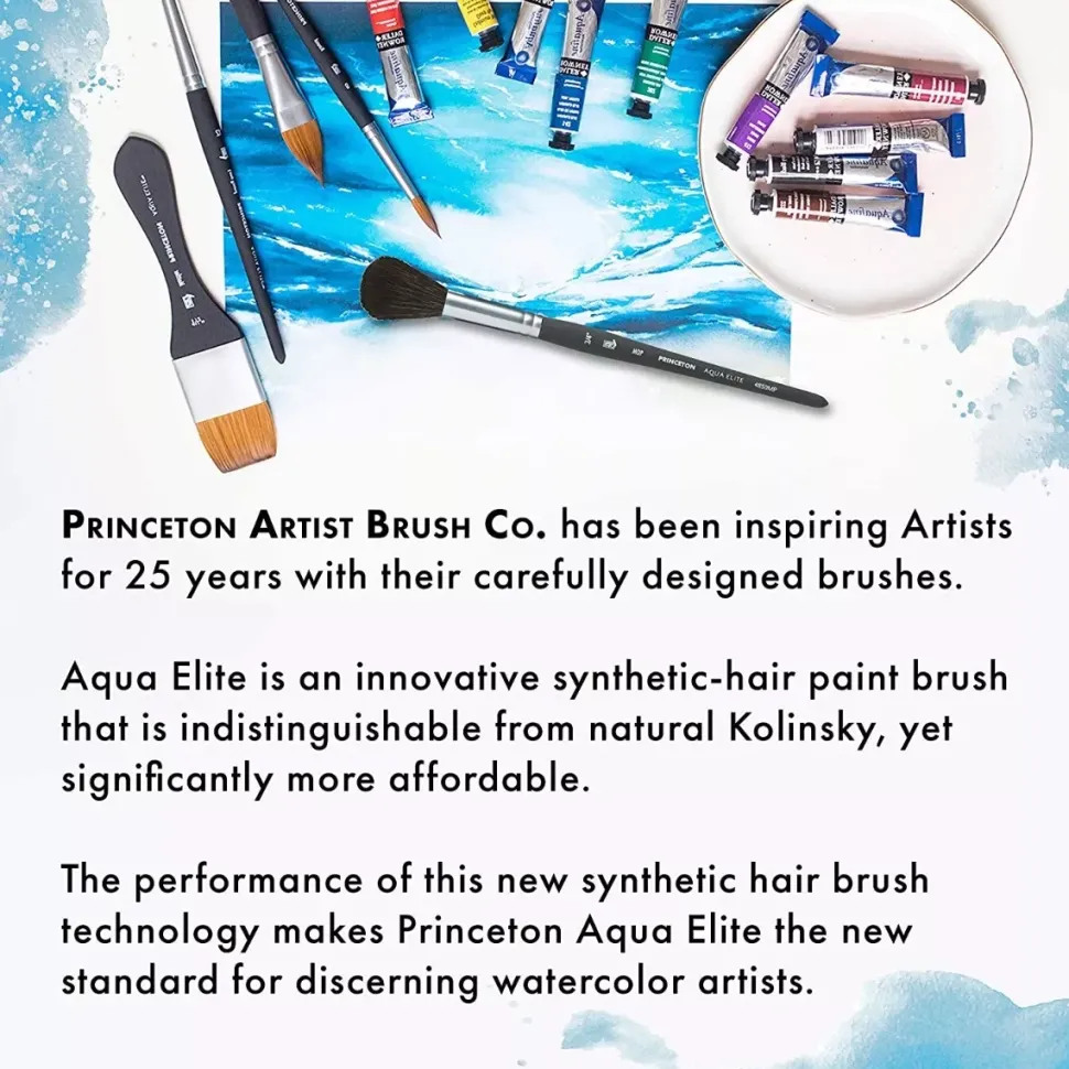 Set 4 pinceles Aqua Elite Professional #2 Princeton