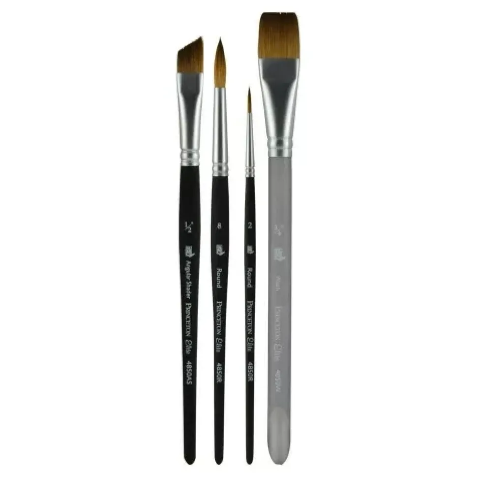 Set 4 pinceles Aqua Elite Professional #2 Princeton