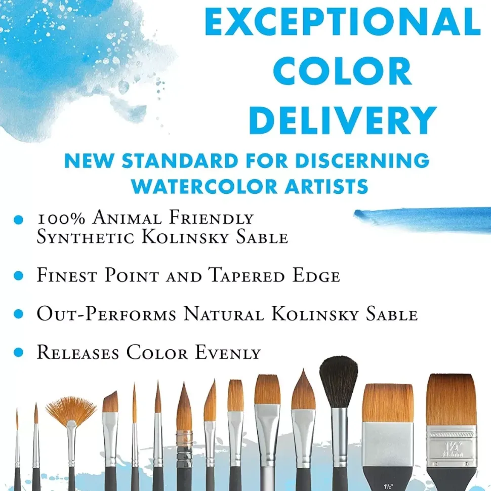Set 4 Pinceles Aqua Elite Professional Princeton