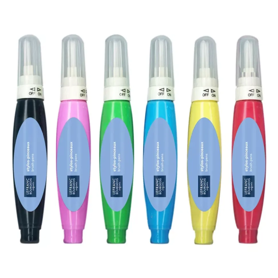 Set 6 pinceles mágicos infantiles Lefranc and Bourgeois 15ml