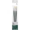 Set 3 pinceles para óleo Cerdas naturales Mango largo Winton Winsor & Newton 03