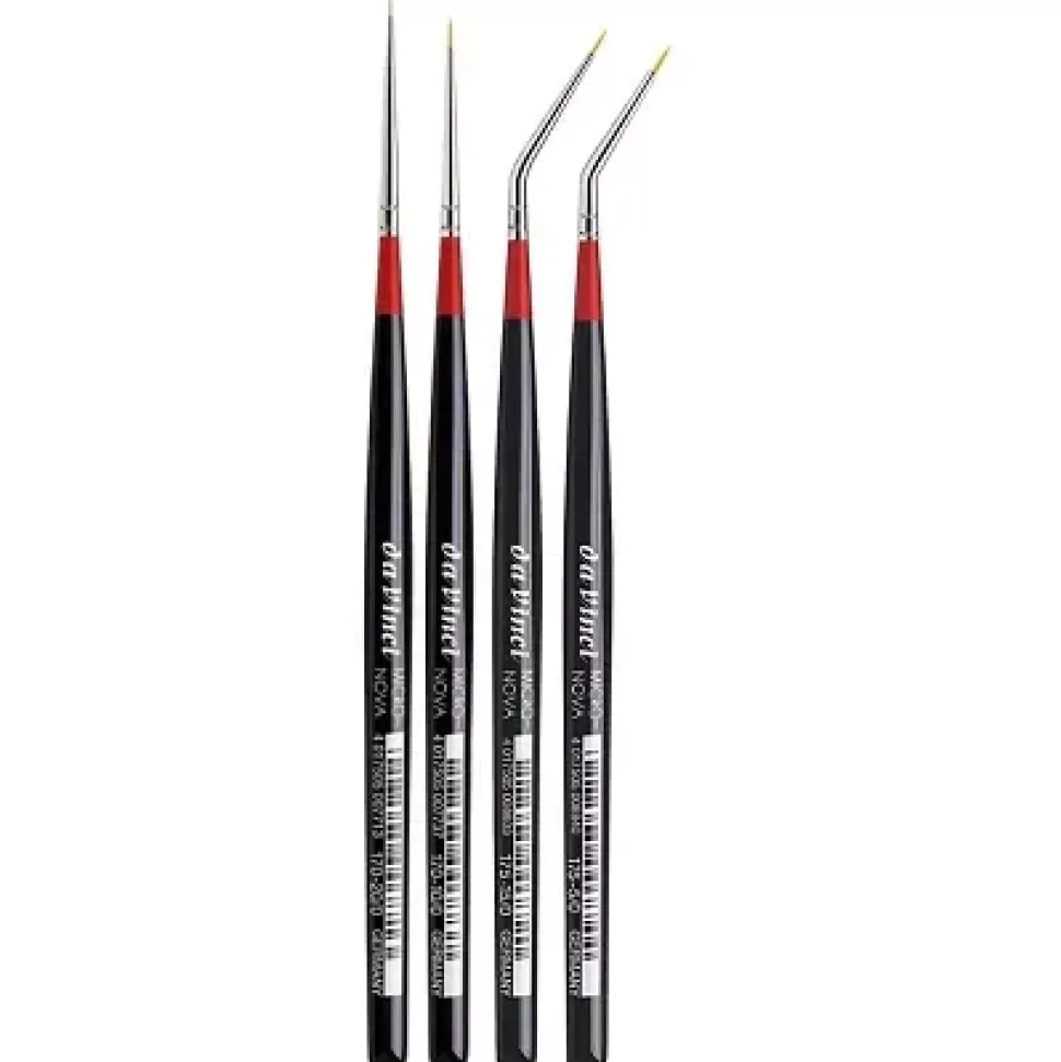 Set 4 pinceles precisión ultraminiatura 4275 Micro Nova da Vinci