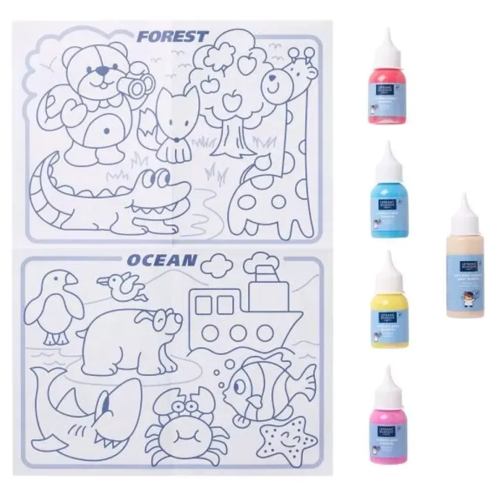 Set 4 pintura con brillos para ventanas infantil Lefranc And Bourgeois 35ml