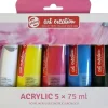 Set 5 Pinturas Acrílicas Art Creation 75ml