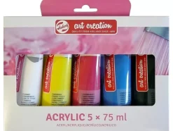 Set 5 Pinturas Acrílicas Art Creation 75ml