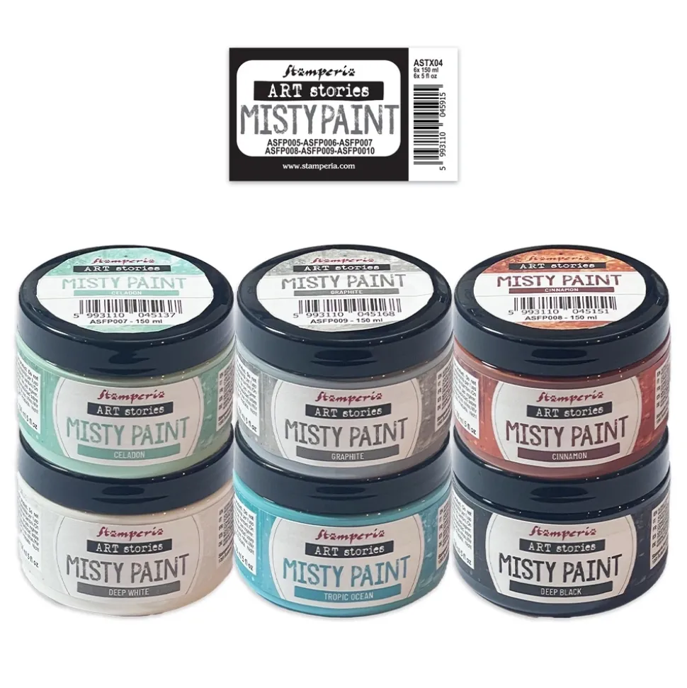Set 6 pinturas Misty Paint Art Stories Stamperia 150ml