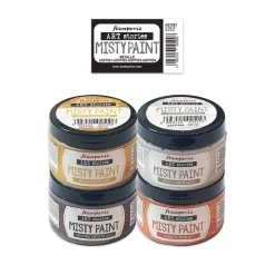 Set 4 pinturas Misty Paint metálicas Art Stories Stamperia 150ml