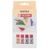 Set 4 pinturas Pearl textiles Art Creation 50ml