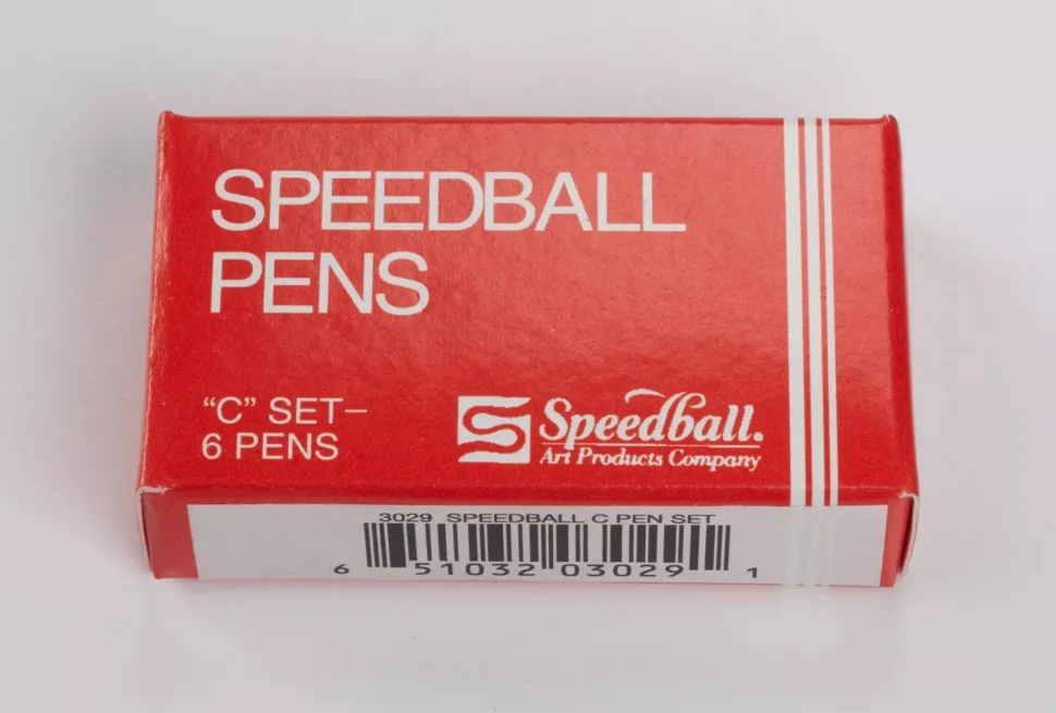 Set 6 plumillas planas serie C Speedball