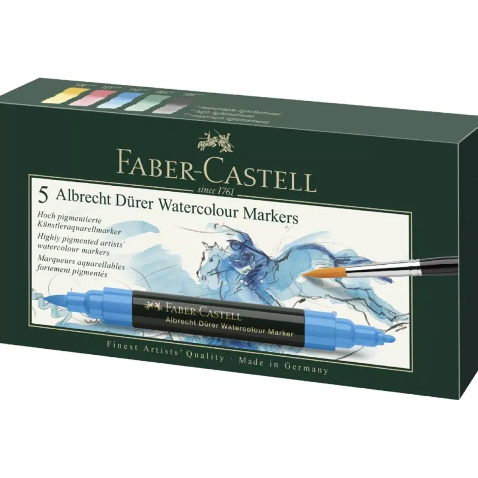 Set 5 Rotuladores Acuarelables Albrecht Dürer Faber-Castell