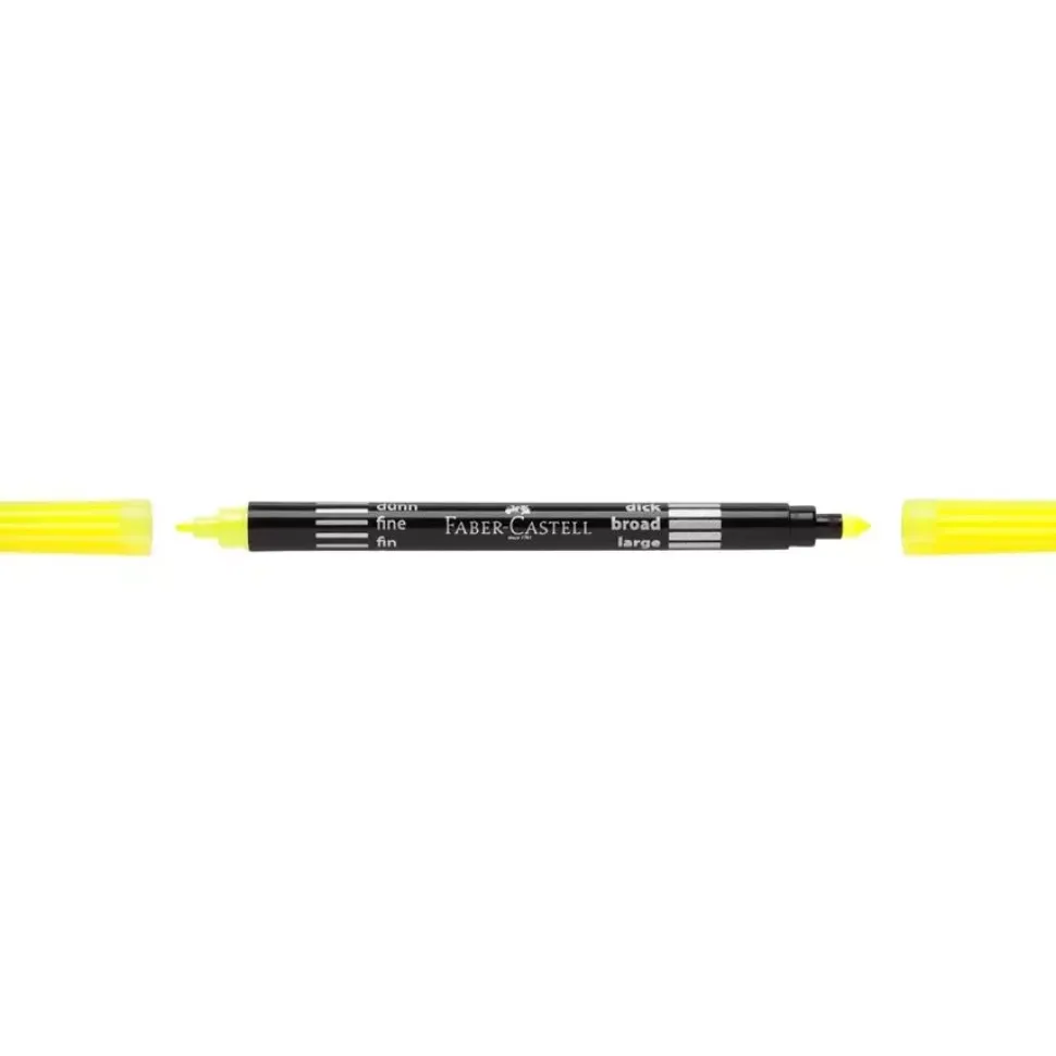 Set 10 Rotuladores Doble Punta Fluorescentes Classic Faber-Castell